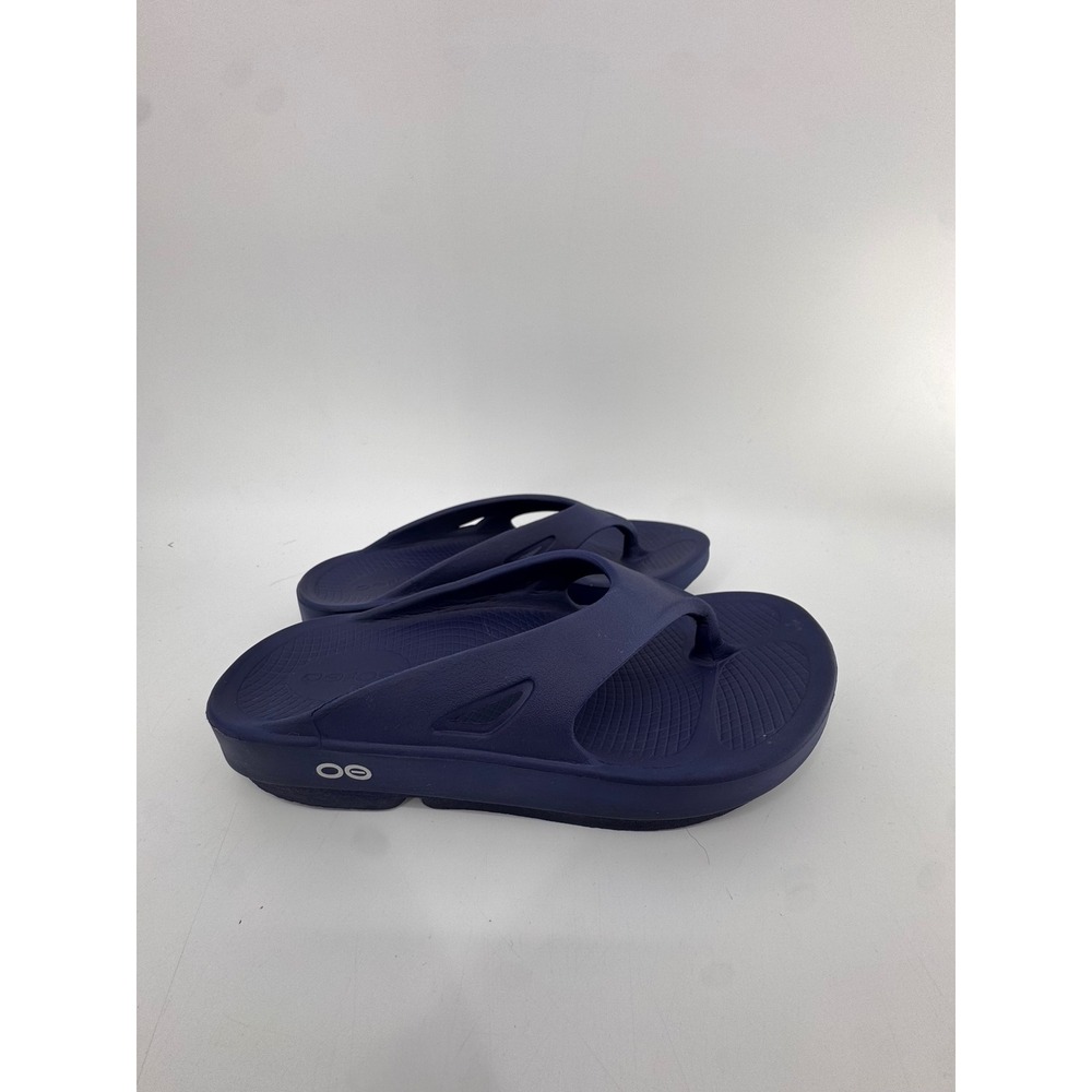 OOFOS OOriginal Sandal Women Size 6 Navy Blue Recovery Flip Flops - Picture 10 of 10